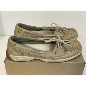 Sperry‎ Top Sider Angelfish Women’s Boat Shoes Tan Leather Size 8.5 M
